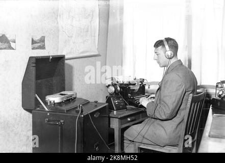 Oslo 19371018 les élections municipales, les élections au NTB, les employés au travail. Photo: NTB Banque D'Images