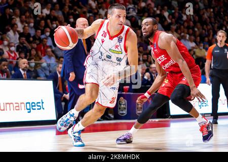 PalaBigi, Reggio Emilia, Italie, 22 octobre 2022, Andrea Cinciarini (Unihotels Pallacanestro Reggiana) pendant UNAHOTELS Reggio Emilia vs Openjobeti Banque D'Images