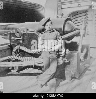 John Anglin - singe poudrier - guerre civile américaine - années 1860 - navire de guerre civile américain 'Powder Boy' - récipiendaire de la médaille d'honneur (États-Unis, 1864-65) Banque D'Images