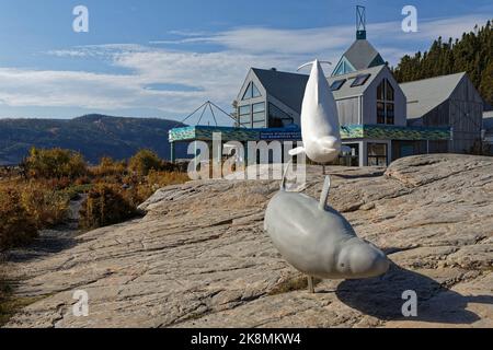 TADOUSSAC, CANADA, 13 octobre 2022 : Centre d'interprétation des mammifères marins (Centre d'interprétation des mammifères marins). Tadoussac est connu comme un tou Banque D'Images