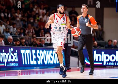 PalaBigi, Reggio Emilia, Italie, 22 octobre 2022, Kassius Robertson (Unahotels Pallacanestro Reggiana) pendant UNAHOTELS Reggio Emilia vs Openjobeti Banque D'Images