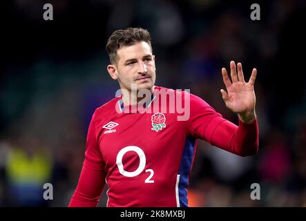 Photo du dossier datée du 06-11-2021 de Jonny May, qui s'est retirée de l'équipe d'Angleterre par blessure. Date de publication : lundi 24 octobre 2022. Banque D'Images