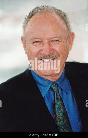 Portrait de l'acteur américain Gene Hackman lors de la présentation du film "Under suspicion" au Festival de Cannes, 17 mai 2000. Banque D'Images