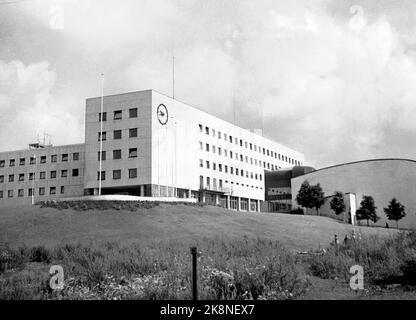 Oslo 19480620 extérieur de la maison nationale norvégienne de radiodiffusion à Marienlyst. Photo: NTB / NTB Banque D'Images