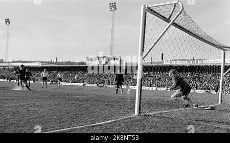 Oslo octobre 1973. Football. Football. Coupe finale Strømsgodset - Rosenborg 1-0, stade Ullevaal. Photo archive NTB / ntb Banque D'Images