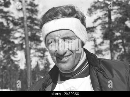 Oslo 19720318. Holmenkollrennet 1972. Joueur de ski et de tennis Frithjof Prydz à Holmenkollen. Photo: Ivar Aaserud / courant / NTB Banque D'Images