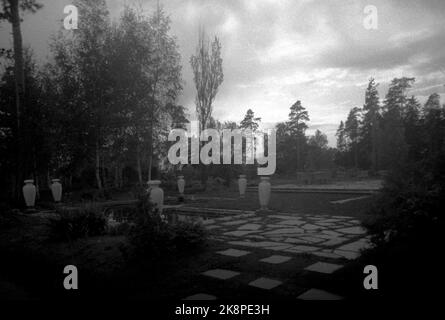 Bygdøy, Oslo 19450515 Villa Grande ou Gimle, résidence de Vidkun Quisling pendant la Seconde Guerre mondiale Vue sur le jardin. Photo: NTB / NTB Banque D'Images