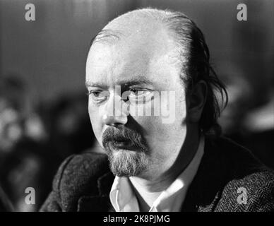 Oslo 16 mars 1975. Le parti de gauche socialiste tient le Congrès national. Ici Jan Otto Hauge. Photo: Henrik Laurvik / NTB Banque D'Images