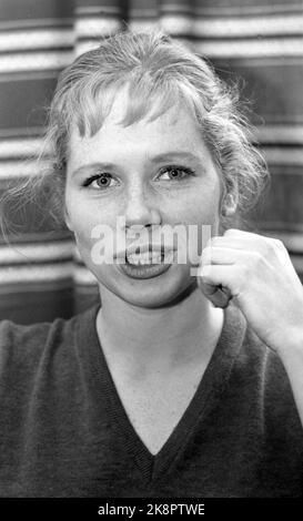 Stavanger. 101959. Une jeune vie Ullmann au théâtre Rogaland. Photo: Sverre A. Børretzen / actuel / NTB Banque D'Images