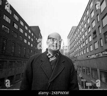 Oslo 196405 l'architecte Christian Norberg-Schulz a récemment obtenu son doctorat et enseigne les étudiants en architecture à Oslo. Photo Ivar Aaserud / courant / NTB Banque D'Images