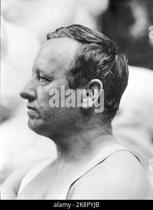 Sculpteur Gustav Vigeland (1869-1943) Date et photographe inconnus. Photo: NTB Banque D'Images