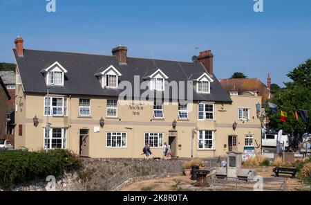 L'Anchor Inn à Beer, Devon, un village de pêcheurs populaire et une attraction touristique Banque D'Images