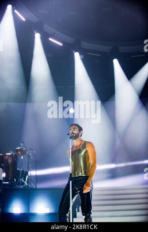 Italie. 22nd octobre 2022. (10/22/2022) Marco Mengoni en concert au Palazzo dello Sport à Rome. (Photo de Stefano Cappa/Pacific Press/Sipa USA) Credit: SIPA USA/Alay Live News Banque D'Images