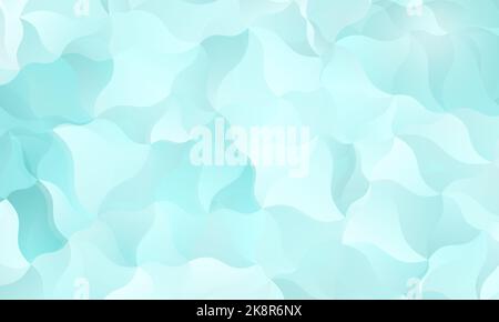 Formes courbes abstraites de couleur turquoise. Arrière-plan abstrait plein format haute résolution avec espace de copie. Banque D'Images