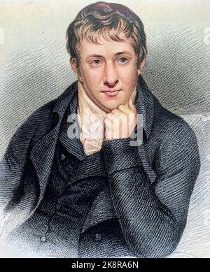 HUMPHRY DAVY (1778-1829) inventeur et chimiste anglais Banque D'Images