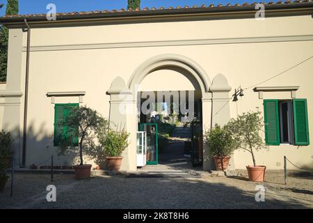 Entrée au cimetière anglais de Florence, Italie Banque D'Images