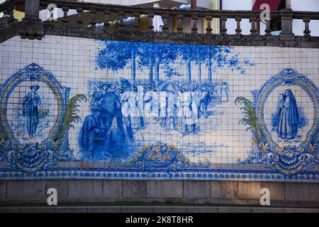 Portugal, Viseu, azulejo, image céramique, Banque D'Images