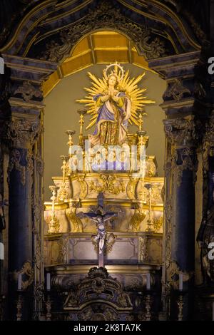 Portugal, Viseu, Igreja dos Terceiros de Sao Francisco, chuch, intérieur, Banque D'Images