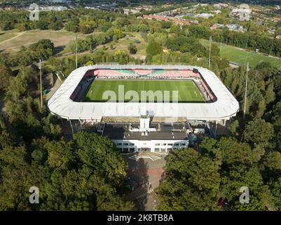 Nimègue, 21th septembre 2022, pays-Bas. Le stade de football Goffertstadion de Goffert dans la ville néerlandaise de Nimègue . la maison de Banque D'Images