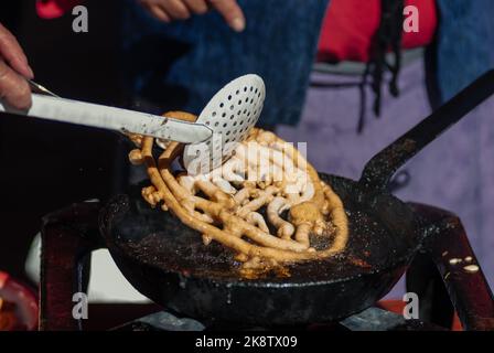 Plat traditionnel du San Froilan Fest à Leon Espagne Banque D'Images