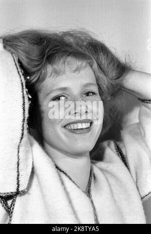 Stavanger. 101959. Une jeune vie Ullmann au théâtre Rogaland. Photo: Sverre A. Børretzen / actuel / NTB Banque D'Images