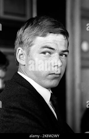 Oslo 19700825. Président du Parti populaire chrétien, Kjell Magne Bondevik, portrait. Photo Henrik Laurvik / NTB Banque D'Images