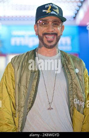 Cannes, Frankreich. 16th octobre 2022. Cannes, France - 17 octobre 2022 : MIPCOM/MIPJUNIOR avec le membre du groupe Backstreet Boys AJ McLean (Alexander James). Mandoga Media Allemagne, les marchés internationaux de contenu de production et de divertissement crédit : dpa/Alay Live News Banque D'Images