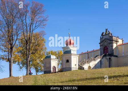 Klášter Hora Matky Boží, Hedeč, Králíky, Východní Čechy, Česká republika / Monastère de montagne de la mère de Dieu, ville de Kraliky, Bohême de l'est, tchèque Banque D'Images