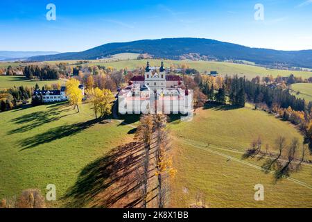 Klášter Hora Matky Boží, Hedeč, Králíky, Východní Čechy, Česká republika / Monastère de montagne de la mère de Dieu, ville de Kraliky, Bohême de l'est, tchèque Banque D'Images