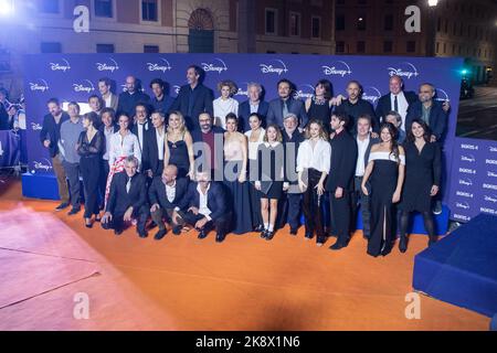 Rome, Italie. 24th octobre 2022. Cast assiste au tapis rouge lors de la première de la série télévisée "Boris 4" devant l'Auditorium della Conciliazione à Rome, le 24 octobre 2022 (photo de Matteo Nardone/Pacific Press/Sipa USA) Credit: SIPA USA/Alay Live News Banque D'Images