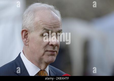 Lord Moylan / Baron Moylan (Daniel Moylan, homologue conservateur) à Westminster, le jour où Rishi Sunak est devenu chef du parti conservateur. 24th octobre Banque D'Images