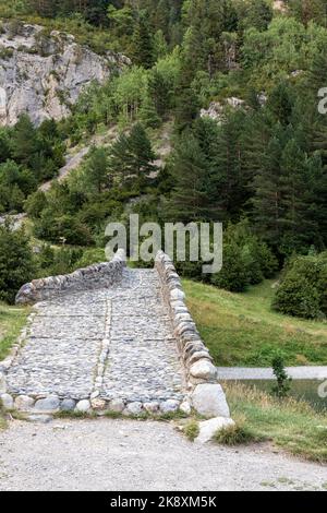 Bujaruelo pont ancien dans les Pyrénées, Espagne gamme Banque D'Images