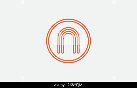 Vecteur de cercle et de ligne avec cercle et symbole unique de 2D icônes plates pour les lettres et alphabets de marque et de logo d'entreprise Illustration de Vecteur