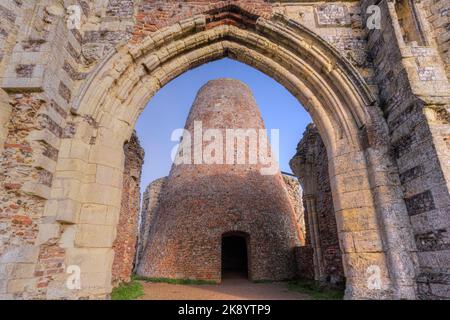 Abbaye de St Benet, Broadland, Norfolk, Angleterre, Royaume-Uni Banque D'Images