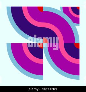 Oiseau minimaliste fait de simples vecteurs géométriques Illustration de Vecteur