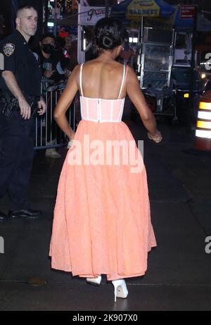 New York, NY, États-Unis. 25th octobre 2022. Kerry Washington arrive à Good Morning America à New York sur 25 octobre 2022. Crédit : RW/Media Punch/Alamy Live News Banque D'Images