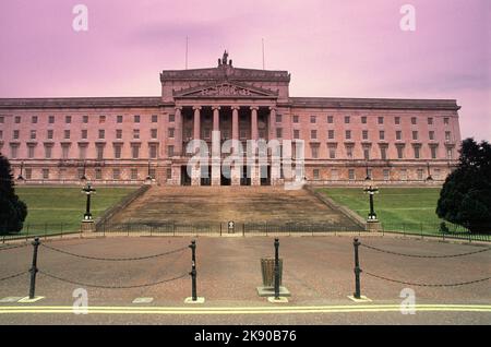 U. K. Irlande du Nord. Belfast. Stormont Estate, bâtiment du Parlement. Banque D'Images