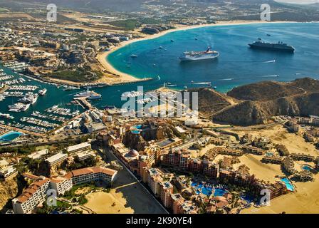 Vol ultraléger au-dessus de Cabo San Lucas, Baja California sur, Mexique Banque D'Images