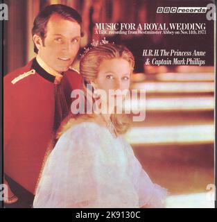 Princesse Anne Mark Phillips album de mariage royal de la BBC Banque D'Images