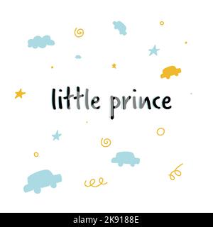 carte mignonne de doux rêves, Bonne nuit. petit prince Illustration de Vecteur