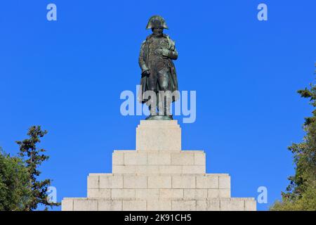 Monument à Napoléon Ier (1769-1825), empereur des Français, à Ajaccio (Corse-du-Sud), France Banque D'Images