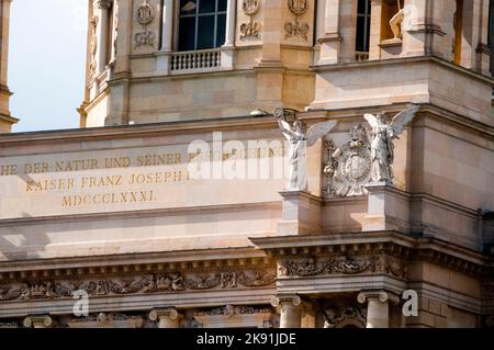 « Vers le Royaume de la nature et son exploration » au Musée d'Histoire naturelle de Vienne, Autriche. Banque D'Images