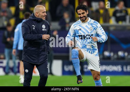 DORTMUND, ALLEMAGNE - OCTOBRE 25 : Ilkay Gundogan (c) de la ville de Manchester lors du match G de la Ligue des champions de l'UEFA entre Borussia Dortmund et la ville de Manchester au parc signal Iduna sur 25 octobre 2022 à Dortmund, Allemagne (photo de Marcel ter Bals/Orange Pictures) Banque D'Images