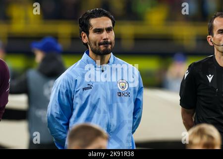 DORTMUND, ALLEMAGNE - OCTOBRE 25 : Ilkay Gundogan (c) de la ville de Manchester lors du match G de la Ligue des champions de l'UEFA entre Borussia Dortmund et la ville de Manchester au parc signal Iduna sur 25 octobre 2022 à Dortmund, Allemagne (photo de Marcel ter Bals/Orange Pictures) Banque D'Images