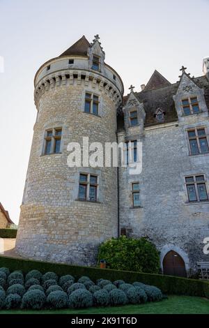 Château des Milandes, ancienne demeure de Josephine Baker, magnifique château en Dordogne Banque D'Images