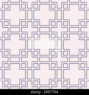 Un motif oriental sans couture sur fond rose pastel, parfait pour les papiers peints et les tissus Banque D'Images