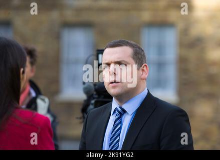Londres, Royaume-Uni. 24th octobre 2022. Douglas Ross, chef du parti conservateur écossais à l'université verte Banque D'Images