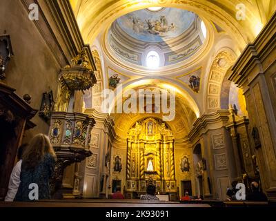 ALTAGRACIA, ARGENTINE - APR 4, 2015: Célèbre église de mission Estancia Jesuítica à Altagracia, Argentine. Le musée est un site classé au patrimoine mondial de l'unesco Banque D'Images