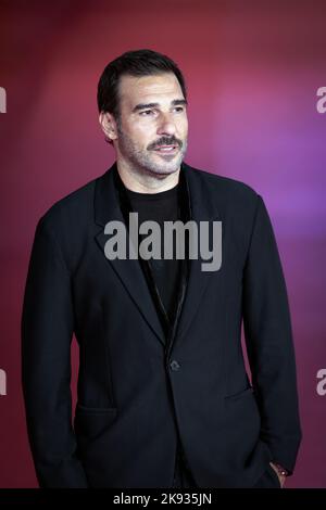 ROME, ITALIE - OCTOBRE 22 2022: Edoardo Leo assiste au tapis rouge pour 'Era Ora' lors du Festival du film de Rome 17th à l'Auditorium Parco Della Musica. Banque D'Images