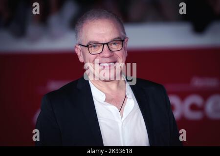 ROME, ITALIE - 22 OCTOBRE 2022 : Marco Marzocca assiste au tapis rouge de 'Sono Lillo' lors du Festival du film de Rome 17th à l'Auditorium Parco Della Musica Banque D'Images